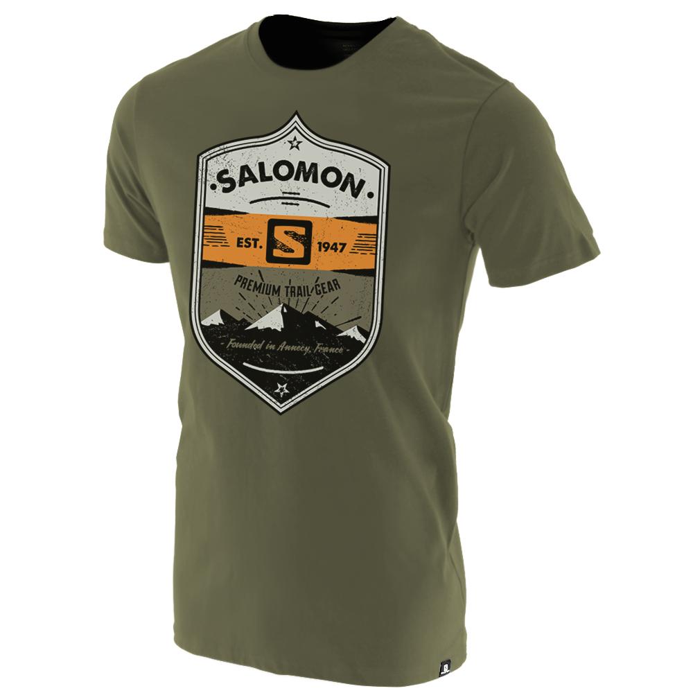 T-Shirts Salomon Enfant Vert Olive - Salomon ISLA SS B - France (2146-JRPXD)